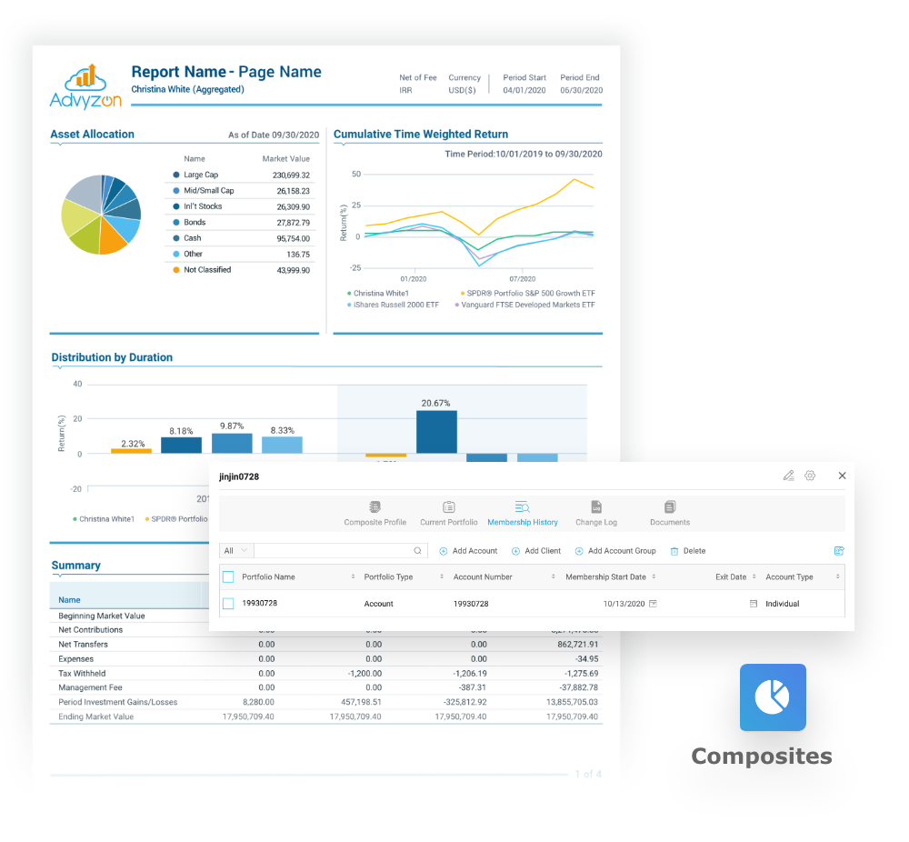 Advyzon reports are robust and customizable